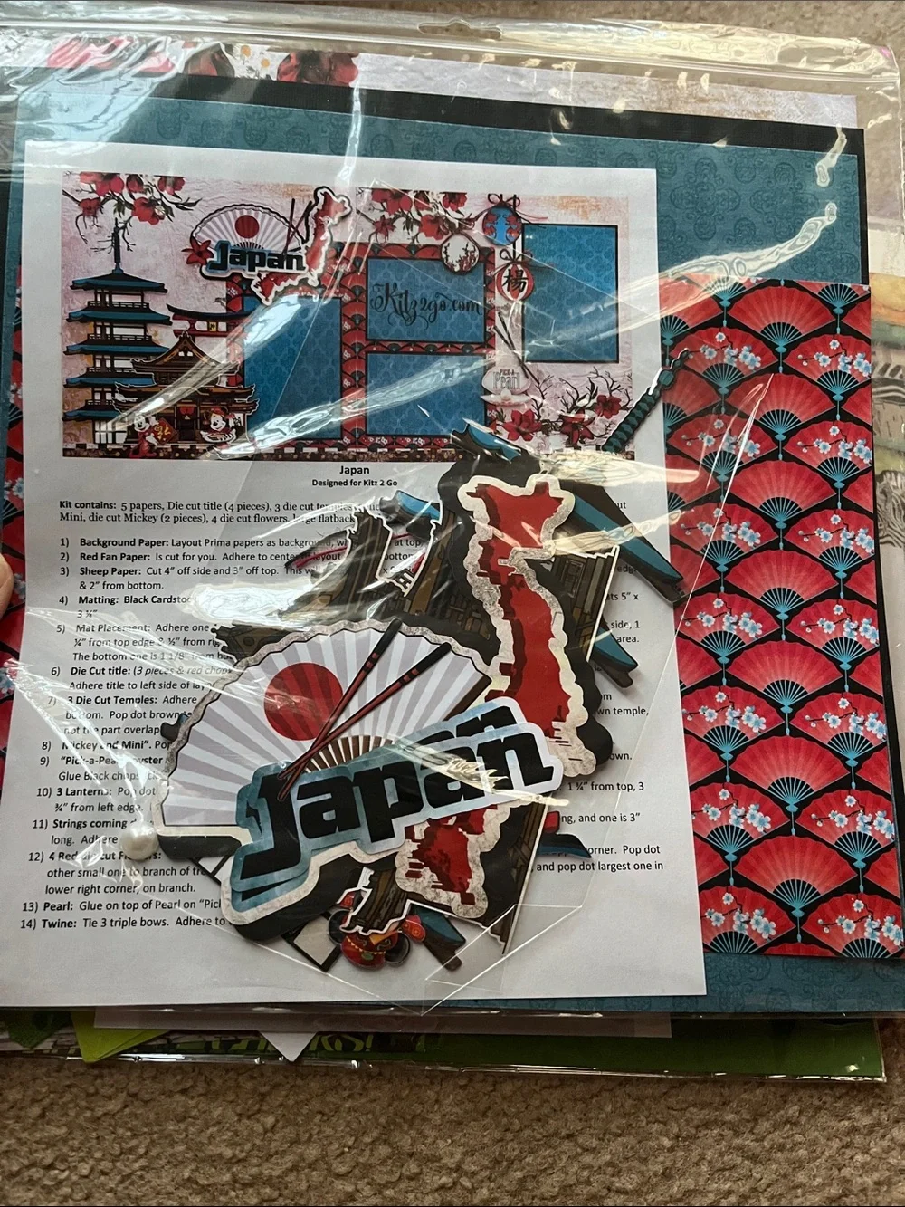 Unopened new scrapbook layouts